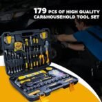 iBELL VORMIR VR TB179-7 Professional Tool Kit with Ratchet Set, 179-Piece Hand Tool Set with Sockets, Wrenches, Screwdrivers, Precision Bits & Case for Mechanics & Home Use[AA1102/255] - Image 2