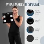 HealthSense BS161 Bluetooth BMI Digital Weight Machine with Fat Analyzer, Smart Body Composition Scale, Mobile App, 12 Body Parameters, LED Display & 1 Year Warranty,150 Kg.[AA1098/100] - Image 2