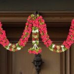 Daedal crafters Rose Door Set Toran for Main Door Entrance, Reusable Thoran for Pooja Mandir & Living Room Décor, Bandarwal for Festival Decoration, Flower Hanging for Home & Office Décor (42x22 inch)[AA1100/124]