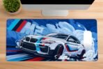 Sports Car Mouse Pad, Large Extended Desk Mouse Pad, Non-Slip Spill-Resistant Mousepad with Special-Textured Surface,Gamer/Office/Home 585mm x 280mm (11 x 23 INCH) (Blue Sports Car MPB 03) [AA1102/189]