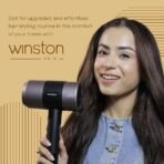 WINSTON Turbo Pro Hair Dryer - 1800W | Quick Drying Blow Dryer with Low Noise, Cool Shot & Overheat Protection - 1 Year Warranty (Black) (AA1104/70) - Image 4