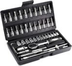 Catron 46 in 1 Hand Tool Kit - Multi-Purpose Combination Wrench Set, Precision Socket Set, Screwdriver Set for Bike and Car Repair [AA1102/265]