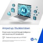 HP OmniBook 5 OLED (Previously Pavilion), Snapdragon X Processor (16GB LPDDR5x, 1TB SSD) 2K, 14''/35.6cm, Win11, M365 Basic(1yr)* Office24, Silver, 1.35kg, he0015QU, Light-Weight, Next-Gen AI Laptop - Image 4