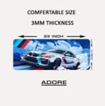 Sports Car Mouse Pad, Large Extended Desk Mouse Pad, Non-Slip Spill-Resistant Mousepad with Special-Textured Surface,Gamer/Office/Home 585mm x 280mm (11 x 23 INCH) (Blue Sports Car MPB 03) [AA1102/189] - Image 2