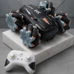 GRAPHENE 4X4 Remote Control Drift Stunt Car 4WD Racing Fall Resistant RC Car 360° Rotating Dual Sided Climbing High-Speed Tumbling Cross-Country Battle Off Road Rechargeable Adults Boy Girl (AA1104/168) - Image 6