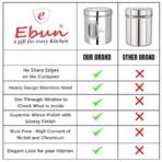 Ebun Stainless Steel See Through Small Containers | Small Containers With Capacity 750 Grams | Pack Of 6 Pcs Combo, Silver [AA1100/14] - Image 5
