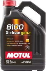 Motul 8100 X-clean gen2 | 5W-40 Fully Synthetic | MB-Approval 229.52/226.5 | Gasoline and Diesel Engine Oil (4 L)