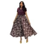 Women Polyester Crepe Flared Palazzo | Wide Leg Pants | Elastic Waist Free Size (24–38) | Loose Fit Casual Ethnic Bottom Wear | Lightweight - Image 3