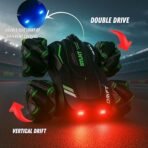 GRAPHENE 4X4 Remote Control Drift Stunt Car 4WD Racing Fall Resistant RC Car 360° Rotating Dual Sided Climbing High-Speed Tumbling Cross-Country Battle Off Road Rechargeable Adults Boy Girl (AA1104/168) - Image 3