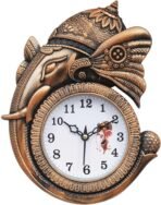 Wall Clock for Home Decor - Decorative Designer Clocks Design Analog Hanging Wall Clock for Living Room, Bedroom, Kitchen, Office, Hall (Brown)(AA1103/182)