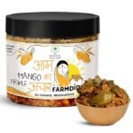 FarmDidi Mango Pickle 325g | Homemade Traditional Indian Achar | Less Oil Aam ka achar home made Pickle in fresh | Dry Sukha Aam Ka Achaar made with Organic Methods & Preservative free (AA1104/261)