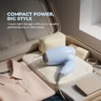 Lifelong Hair Dryer for Women & Men | 1200W Foldable & Compact Hair Dryer Machine | 2 Heat Modes |Travel-Friendly & Portable |Perfect Blow Dry for Smooth, Frizz-Free Styling (Blue) (AA1104/67) - Image 2