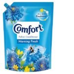 Comfort Morning Fresh Fabric Conditioner 2 L Refill Pack|| After Wash Liquid Fabric Softener - For Softness|| Shine & Long Lasting Freshness