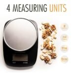 HealthSense Chef-Mate KS 33 Digital Kitchen Weighing Scale & Food Weight Machine for Health, Fitness, Home Baking & Cooking with Free Bowl, 1 Year Warranty & Batteries Included - Image 3