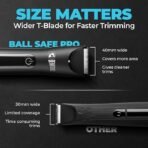 Beardo Ball Safe Pro Trimmer | Intimate Trimmer for Men | IPX7 Waterproof | Safe Ceramic Blades | 40mm T-Blade | 6000 RPM | 90 Min Runtime | Type-C Charging | Full Body Trimmer for Men - Image 4