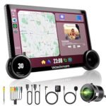 Woschmann Diamond Car Android SystemTouch Screen 10.1 Inch|TS30|With Fan|4GB/64GB|4th Gen|4Core|QLED Display|GPS&Bluetooth|WiFi&FM|SteeringControl|AHD Camera Included(Wireless Android Auto & Car Play) (AA1104/91)