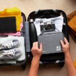 Amazon Basics Travel Organiser for Electronic Accessories, Flexible Padded Dividers, Waterproof, Foam Padding, for Cables, Chargers, Hard Disk, Power Bank (Grey) (AA1102/28) - Image 2