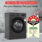 LG 7 Kg, 5 Star, Direct Drive Technology, Steam Wash, 6 Motion DD, Fully-Automatic Front Load Washing Machine (FHB1207Z2M, Allergy Care, In-Built Heater, Touch Panel, Middle Black) - Image 4