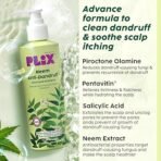 The Plant Fix Plix Neem Anti-Dandruff Advanced Shampoo | Piractone Olamine & Pentavitin Paraben & Sulphate Free | For Men & Women | 200ml (AA1104/232) - Image 2