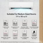 LG 1.5 Ton 5 Star, Wi-Fi & Energy Manager+, DUAL Inverter Split AC (Copper, AI+ Convertible 6-in-1, Diet Mode Plus, 4 Way Swing, HD Filter with Anti-Virus Protection, US-Q19PWZE3, White)(Wi-Fi Split AC - 2025) [AA1096/3] - Image 4