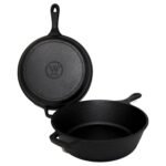 Westinghouse Cast Iron 3-Quart Seasoned Dutch Oven with 10.25-Inch Skillet Lid(AA1103/98)