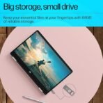 HP 886C 64GB OTG Flash Drive 3.2 Rock/Metallic Swivel Design/Durable Metal Material (AA1102) - Image 2