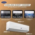 Carrier 1.5 Ton 5 Star Wi-Fi Smart Flexicool Inverter Split AC (Copper, Convertible 6-in-1 Cooling,Smart Energy Display,HD & PM 2.5 Filter, ESTER EDGE FXi (Wi-Fi), CAI19EE5R35W0,White) (AA1104/138) - Image 3