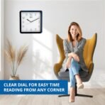 Ajanta Plastic Step Movement Wall Clock (Blue, 9 Inch) - Analog - Image 2