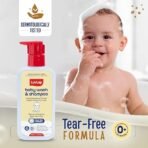 LuvLap Baby Wash & Shampoo - 400ml with Chamomile, Milk Protein, Oatmeal & Shea Butter, Paraben Free, Tear Free, Soap Free, Rich Moisturised Skin & Soft Hair, Baby Body Wash, Dermatologically Tested (AA1104/37) - Image 6