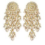 Karatcart Womens Gold Plated Kundan Tassel Earrings[AA1098/112]