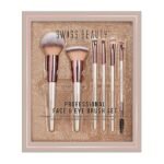 Swiss Beauty Premium Synthetic Bristle Professional Face & Eye Makeup Brushes Set With 6 Makeup Brushes For Cream, Liquid & Powder Formulation[AA1098/45]