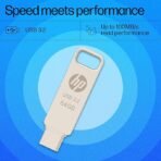 HP 886C 64GB OTG Flash Drive 3.2 Gold/Metallic Swivel Design/Durable Metal Material (AA1102) - Image 3