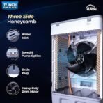 HAVAI Thunder 17+ Desert Cooler | 100L Tank | 17-Inch Fan Blade | 3-Side Honeycomb Pads | Heavy-Duty 110 Dia 32mm Motor | Auto Swing | 1-Year Motor Warranty & Post-Warranty Service | White & Brown - Image 3