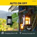 Homehop Solar Light Outdoor Garden Waterproof Hanging Candle Flickering Flame Effect Portable Decorative Lamp for Home, Tree, Patio, Tent, Table and Pathways (Pack of 1)(AA1103/38) - Image 3