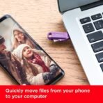 SanDisk Ultra Dual Drive Go Type-C 512B, OTG, Upto 400MB/S,usb3.2_gen_1 Pendrive, Lavender, 5Y Warranty (SDDDC3-512G-I46LPD) (AA1102) - Image 2