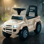 Baybee Rover Baby Ride on Car for Kids | Push Rideons Toys Car with LED Lights & Music | Portable Ride on Jeep with Backrest & Toy Storage Basket | Kids Car to Drive 1-3 Years Boys Girls (Desert& Rover Florecent Green & Rover Orange & Rover Pink & Rover Red))