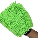 SOBBY Microfibre Wash and Dust Chenille Mitt Cleaning Gloves (1 PC Single Sided, Extra Large, Big Chenille Mitt Glove) Multicolor