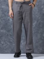 Roadster The Lifestyle Co Men Relaxed Fit Linen Trousers[AA1097/96]