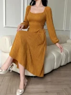 Lace Up A-Line Dress [AA1097/28] - Image 2