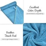 UrbanLeaf Microfiber Large Bath Towel | Quick Dry Super Absorbent - Bath Towel for Men and Women | Blue Stripe | Towel for Bath, Travel, Gym, Beach, Pool, and Yoga (70 X 140 CMs) - Image 2