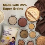 Sugar.fit Sugar Control Atta – 8-in-1 multigrain flour, sharbati wheat, ragi, millets, soybean, fenugreek & more, diabetic-friendly, 20% lower GI , high protein & fiber, healthy weight - 5 Kg (Pack of 1) [AA1102/167] - Image 2