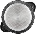 Amazon Brand - Solimo Die Cast Aluminium Non-Stick 5 Layer Coated Casserole | 20cm, 2200 ml | Induction Friendly | Rice Pot, Stew Pot, for Cooking | Black(AA1103/93) - Image 4