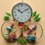 Handcrafted Musician Wall Clock for Home Decor – 18 Inch Vintage Iron Wall Hanging Clock for Living Room, Hallway, Bedroom, Office, Diwali Gift (Musicians)(AA1103/185)