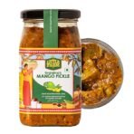 THE LITTLE FARM CO Punjabi Mango Pickle - Aam ka Achar (400g) | Less Oil Mustard Base Homestyle Tangy Mango Pickles with Saunf | No Added Preservatives, Artificial Colours & Flavours | Traditional Recipe (AA1104/270)