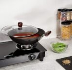 Amazon Brand - Solimo Hard Anodized Aluminium Kadhai with Induction Base, Black, 30cm(AA1103/91) - Image 4