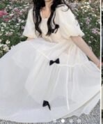 Bow A-Line Dress [AA1097 / 4] - Image 2