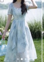 Ruffle A-Line Dress [AA1097 / 5] - Image 2