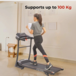 FT98 Steel (3HP Peak) with Max Weight 100kg & Heartrate Sensor For Home Workout Treadmill [AA1096/106]