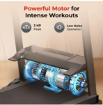 FT98 Steel (3HP Peak) with Max Weight 100kg & Heartrate Sensor For Home Workout Treadmill [AA1096/106] - Image 3