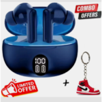 Earbuds WITH DIGITAL DISPLAY | True Wireless Stereo | Noise Cancelling Bluetooth Headset (Blue, True Wireless) [AA1096/107]